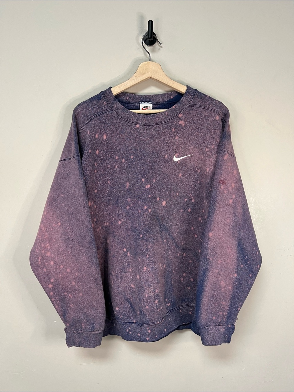 Vtg Bleach Faded Nike Crewneck